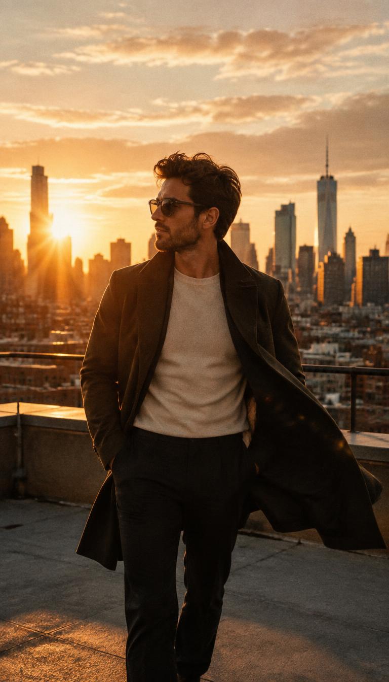 Golden hour rooftop winning format